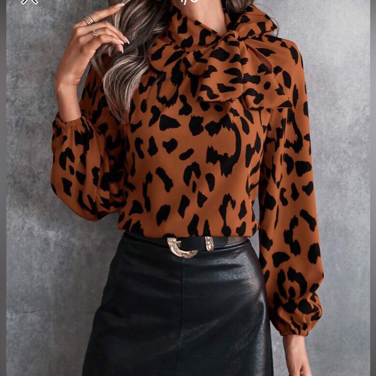 Boho Tie Neck Blouse